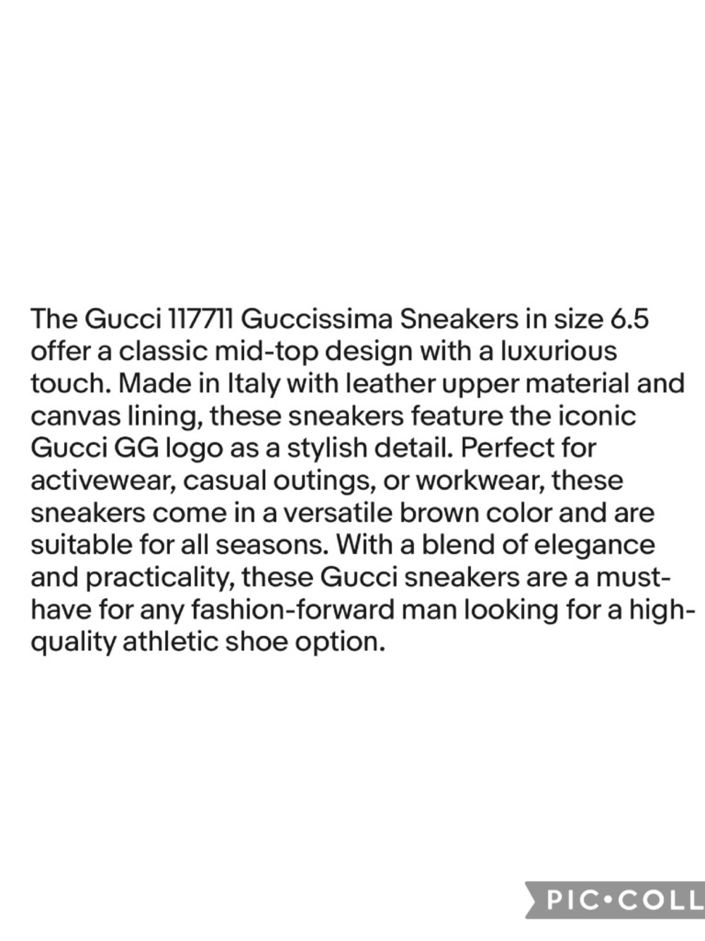 Gucci Guccissima Sneakers Size Gucci 6.5 Men’s/ Women’s 8 - Picture 7 of 10